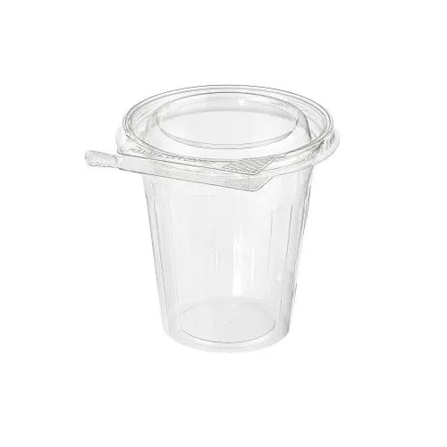 Inline Plastics Safe-T-Fresh Tamper Evident & Tamper Resistant 16 oz. Clamshell Cup - #TS16CCR Inline Plastics