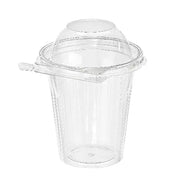 Inline Plastics Safe-T-Fresh Tamper Evident & Tamper Resistant Clamshell 16 oz. Snack Cup with Dome Lid - #TS16CCRD Inline Plastics