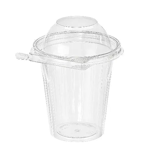 Inline Plastics Safe-T-Fresh Tamper Evident & Tamper Resistant Clamshell 16 oz. Snack Cup with Dome Lid - #TS16CCRD Inline Plastics