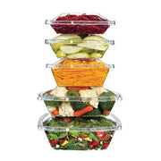 16 oz. PagodaWare Tamper Evident & Tamper Resistant Hinged Deli Container - #TS16PW Inline Plastics