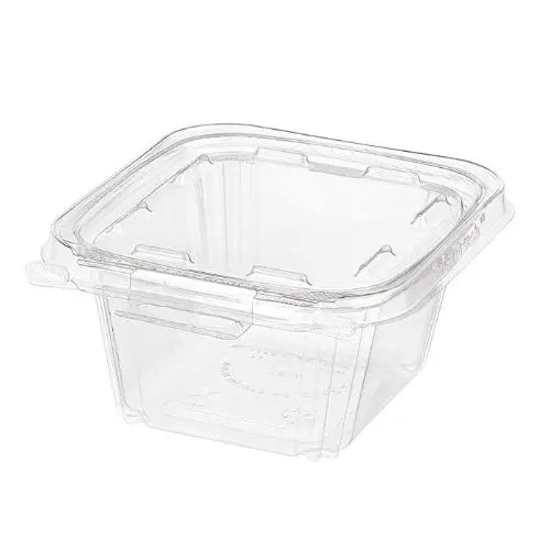 Safe-T-Fresh 16 oz. Tamper Evident & Tamper Resistant Hangable Clamshell Tub - #TS16T - KitchenDance