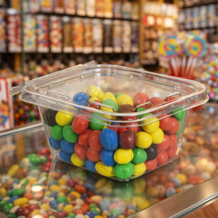 Contenedor de fiambres de 16 oz con precinto de seguridad Safe-T-Fresh ®