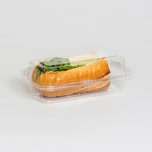 Inline Plastics Safe-T-Fresh Rectangular Tamper Evident & Tamper Resistant Clamshell Container - #TS202 Inline Plastics