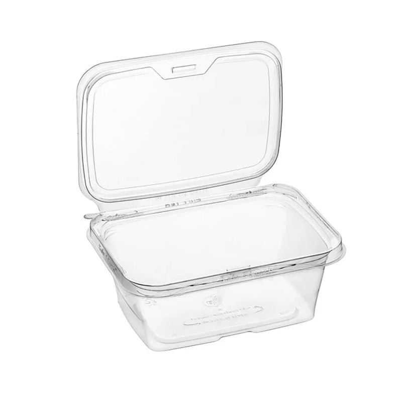 Inline Plastics Safe-T-Fresh Tamper Evident & Tamper Resistant 32 oz. Clamshell Container - #TS32 Inline Plastics