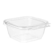 Inline Plastics Safe-T-Fresh 4x4 Square Tamper Evident & Tamper Resistant Clamshell Container, 12 oz. - TS4012 Inline Plastics