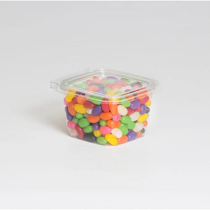 Inline Plastics Safe-T-Fresh 4x4 Square Tamper Evident & Tamper Resistant Clamshell Container, 16 oz. - TS4016 Inline Plastics