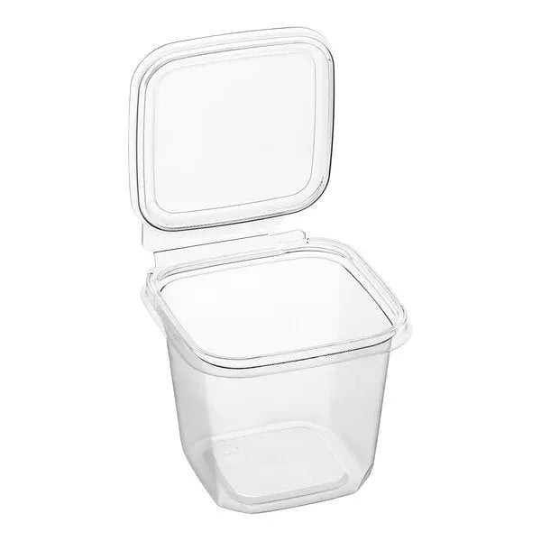24 oz hinged deli containers #TS4024 opened