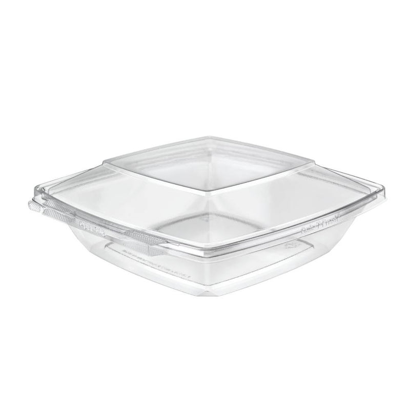 Safe-T-Fresh 48 oz. Tamper Evident Square Deli Container - #TS48PW