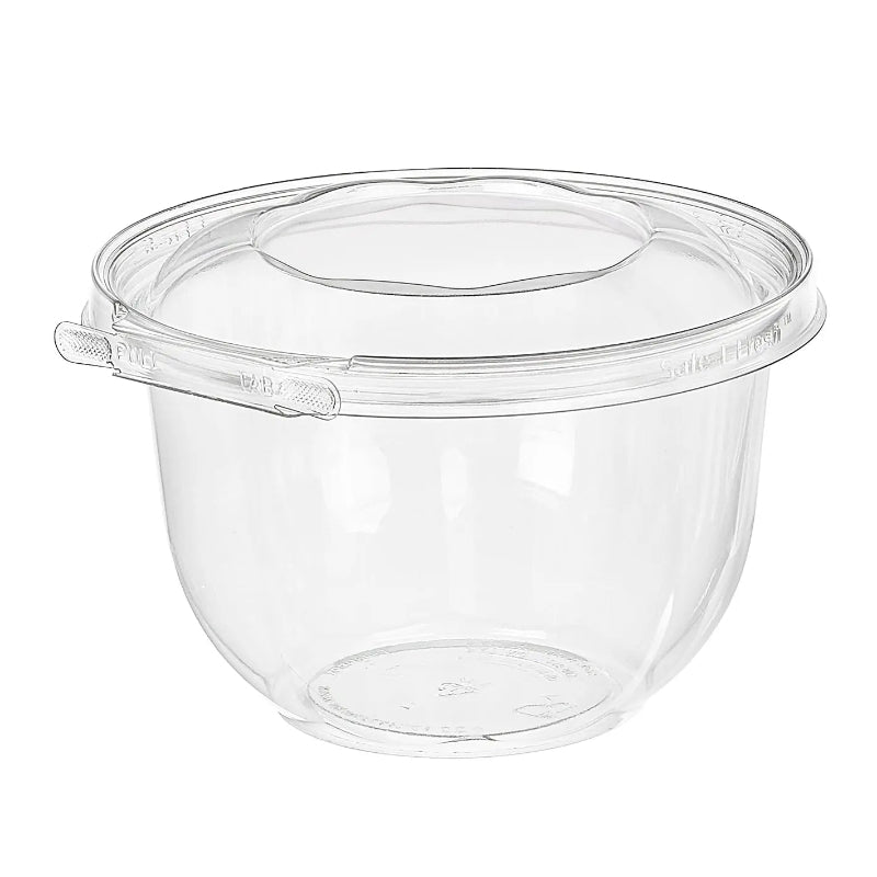 Safe-T-Fresh Tamper Evident & Tamper Resistant Clamshell Bowl - Deep , 48 oz. - #TS48RDP Inline Plastics