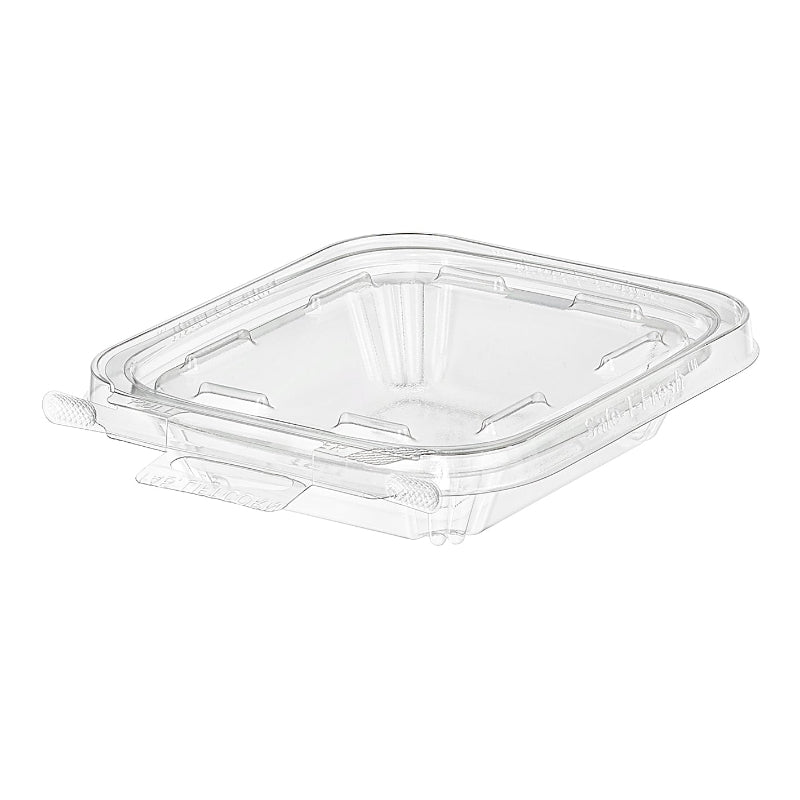 Safe-T-Fresh 6 oz. Tamper Evident Hangable Hinged Snack Container - #TS6T