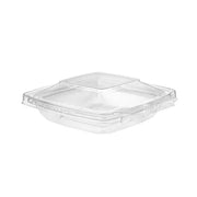 8 oz. PagodaWare Tamper Evident & Tamper Resistant Hinged Deli Container - #TS8PW Inline Plastics
