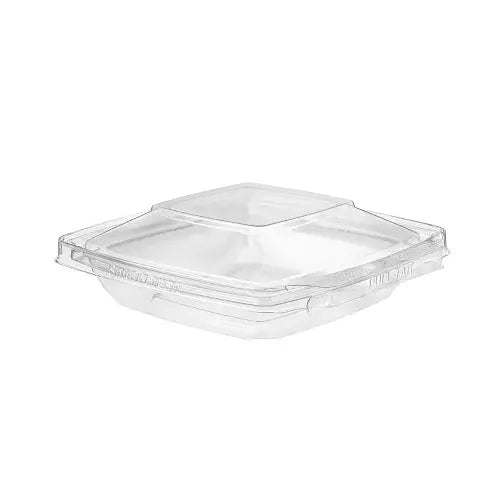 8 oz. PagodaWare Tamper Evident & Tamper Resistant Hinged Deli Container - #TS8PW Inline Plastics