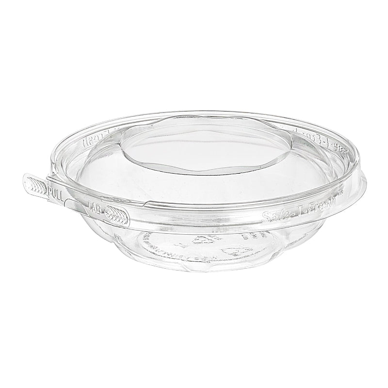 Safe-T-Fresh 8 oz. Tamper Evident Hinged Deli Bowl - #TS8RN