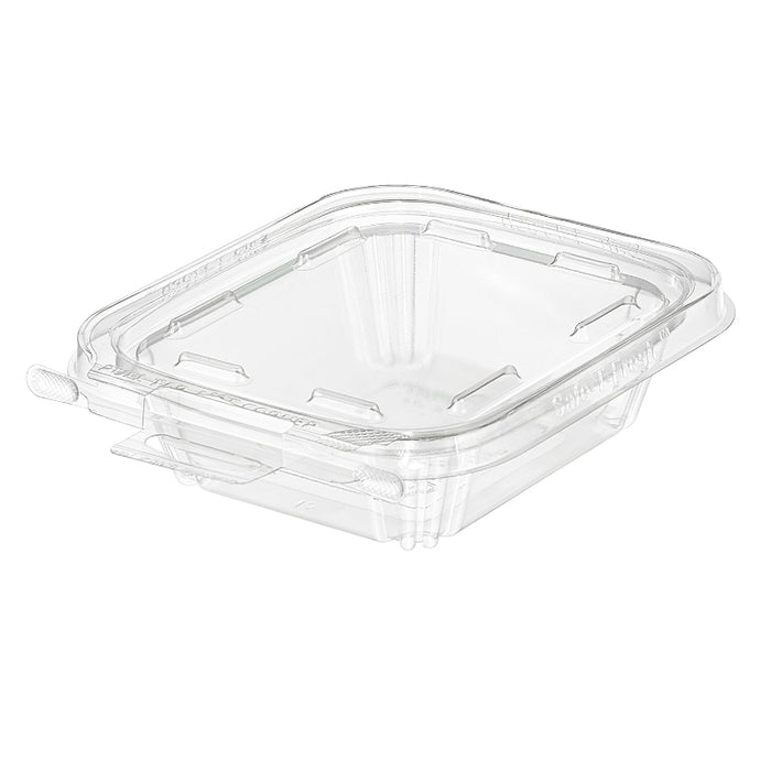 Safe-T-Fresh 8 oz. Tamper Evident Hangable Hinged Snack Container - #TS8T