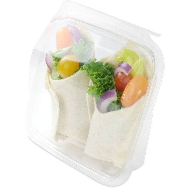 21.5 oz. Tamper-Evident & Tamper-Resistant Vented Wrap Clamshell - #TSSWRV