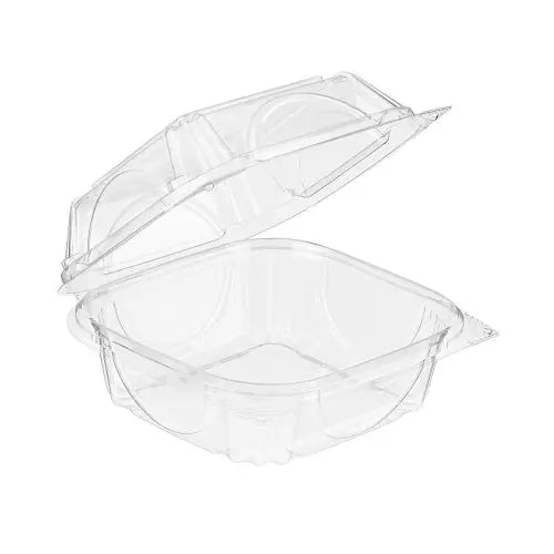 Inline Plastics 5x5 Square Perimeter Seal Clamshell Container - #VF8060 Inline Plastics