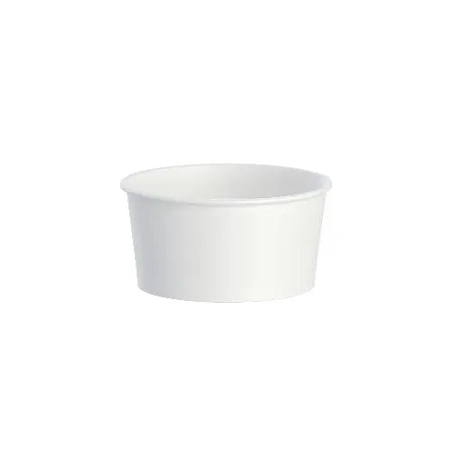 Dart Solo 6 oz. White DSP Paper Food Container - Sleeve of 50 - #VS606X-02050