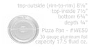 disposable aluminum foil small pizza pan, round baking pan, individual serving size