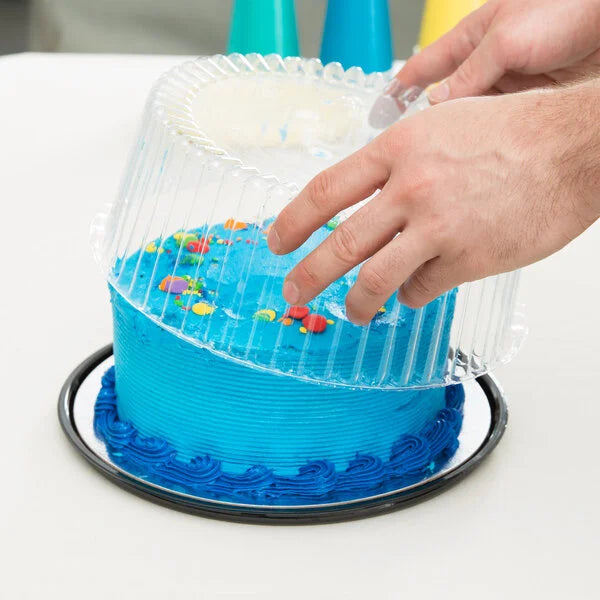 Contenedor de exhibición de plástico para pasteles de 8 " para 1 o 2 capas n.º WG22