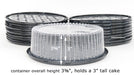 9" Plastic Display Cake Container - for 1-2 layers