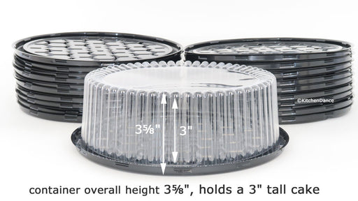 9" Plastic Display Cake Container - for 1-2 layers