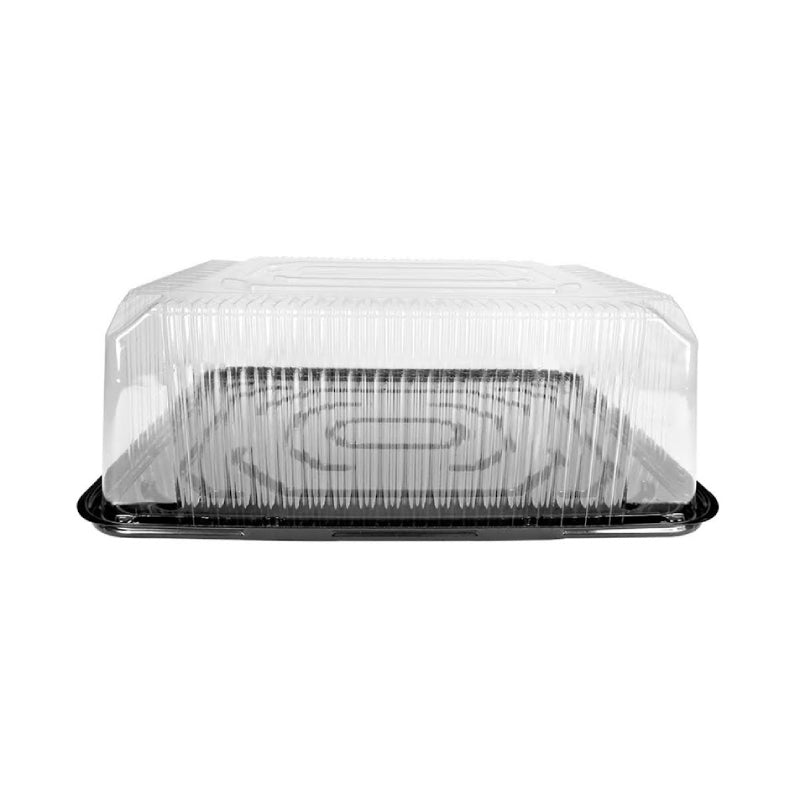 Recipiente de plástico para tortas de tamaño ¼ con cúpula alta n.° WG85