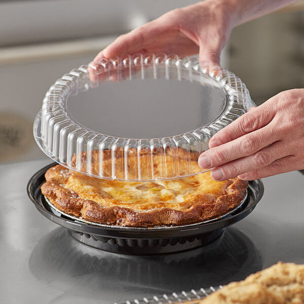 9" Two Piece Pie Container with Low Dome Lid - #WJ40