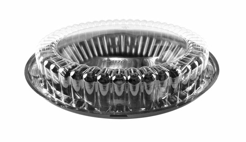 Recipiente para tarta de plástico de 10" con forma de cúpula baja n.º WJ44