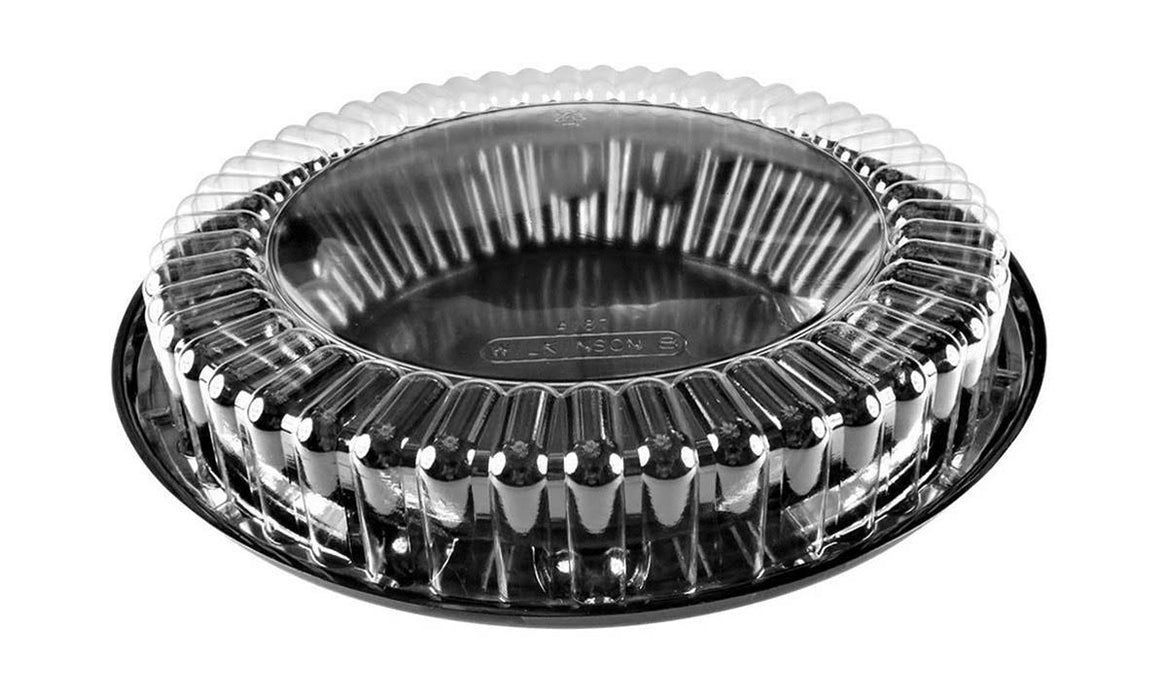 Recipiente para tarta de plástico de 10" con forma de cúpula baja n.º WJ44