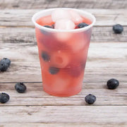 Dart 10 oz. Translucent HIPS Plastic Cold Cup - Sleeve of 100 - #Y10 Dart Container