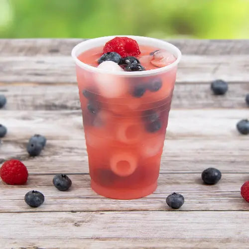 Dart 14 oz. Translucent HIPS Plastic Cold Cup - Sleeve of 50 - #Y14 Dart Container