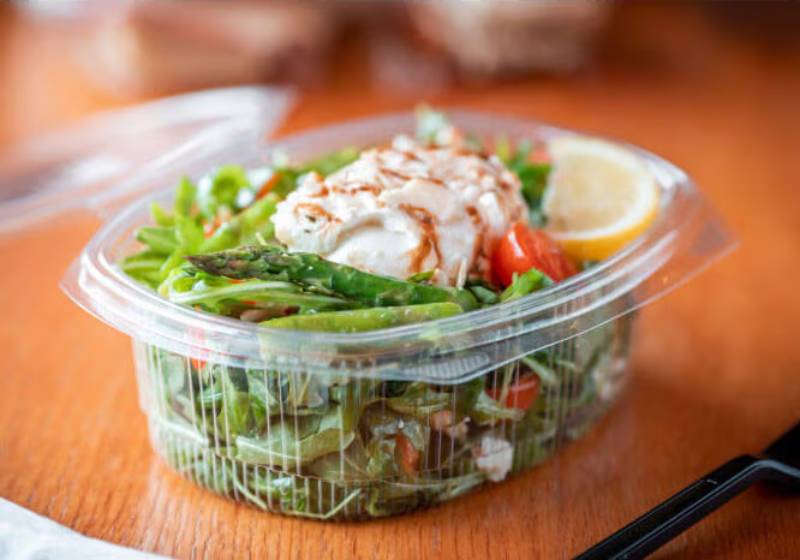 48 oz. RPET Hinged Lid Deli Container - #YCA910480000
