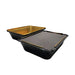 2¼ lb. Disposable Heavy Foil Carryout Pan with Board Lid   #6421L KitchenDance
