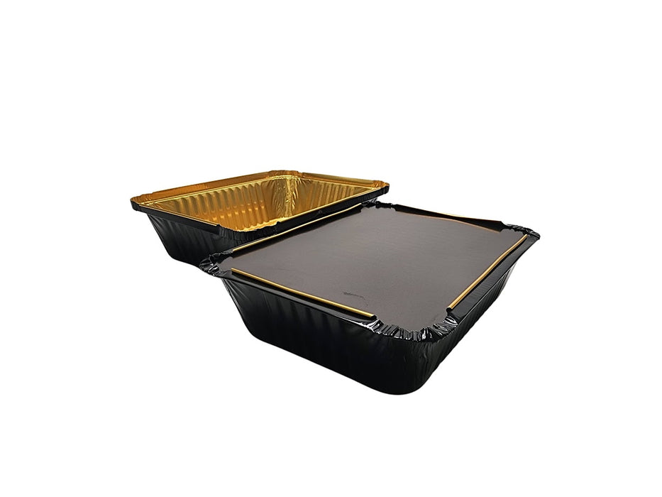 2¼ lb. Disposable Heavy Foil Carryout Pan with Board Lid   #6421L