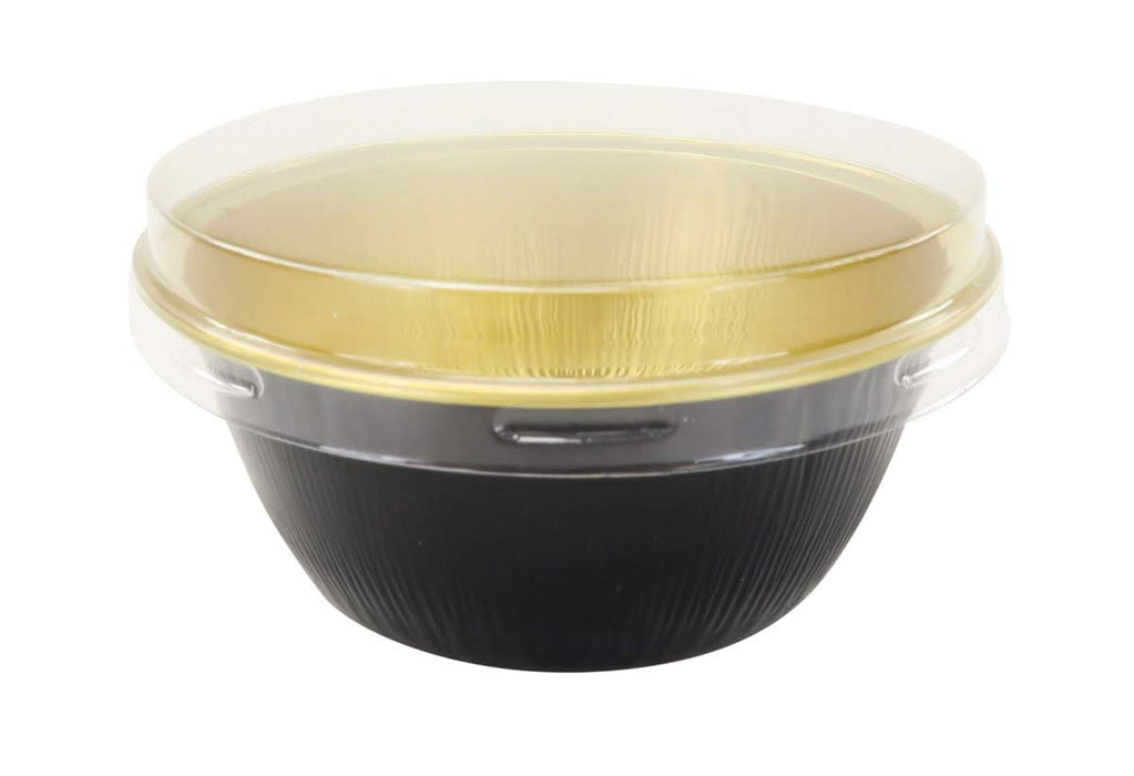 4 oz. Colored Foil Ramekins / Baking Cups with Plastic Lid    #A50P