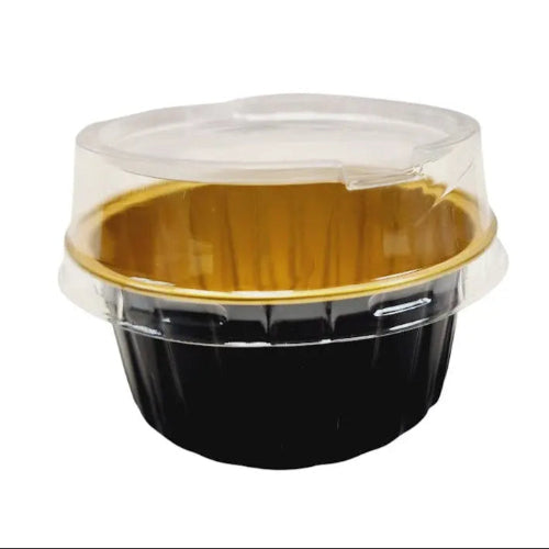 4.5 oz. Colored Aluminum Ramekin or Dessert Cup with Lid #A35P KitchenDance