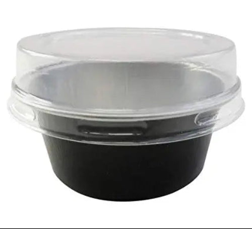 1½ oz. Colored Foil Cups with Plastic Lids #A45P KitchenDance