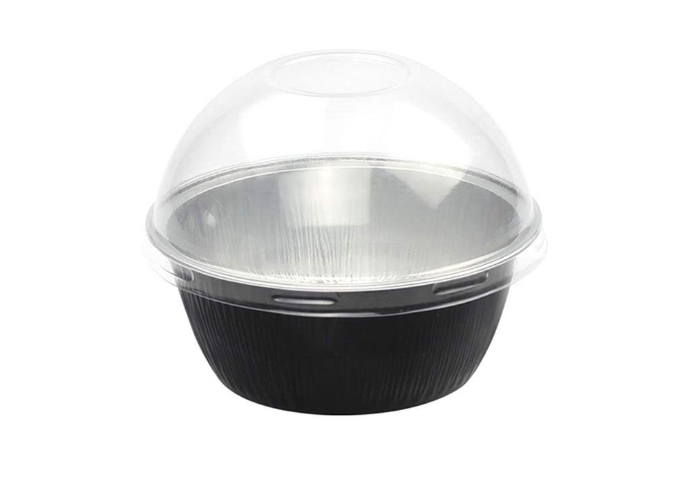 4 oz. Colored Foil Ramekins / Baking Cups with Plastic Lid    #A50P