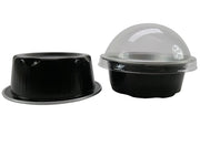 2 oz. Disposable Colored Foil Cup with Plastic Lid  #A3P KitchenDance