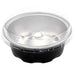 2 oz. Disposable Colored Foil Cup with Plastic Lid  #A3P KitchenDance