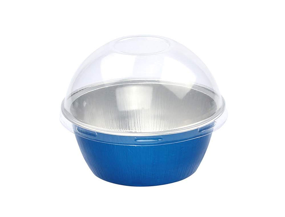 4 oz. Colored Foil Ramekins / Baking Cups with Plastic Lid    #A50P