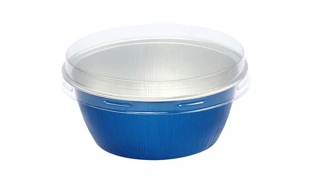 4 oz. Colored Foil Ramekins / Baking Cups with Plastic Lid    #A50P