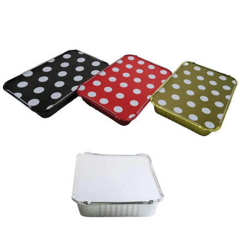 Board Lids for 4 lb. Aluminum Foil Takeout Containers KitchenDance