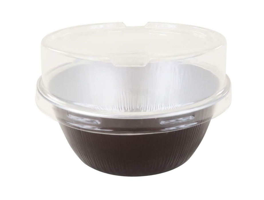 4 oz. Colored Foil Ramekins / Baking Cups with Plastic Lid    #A50P