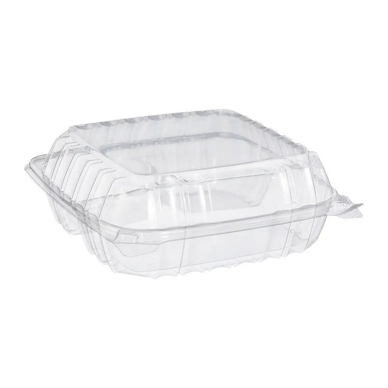 9 x 9 x 3  Clear PP 3 Compartment Hinged Take Out Containers Ecosystems