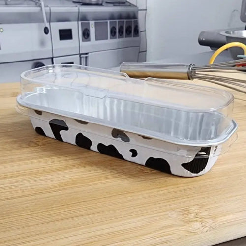 Rectangular Colored Aluminum Baking Tin with Plastic Lid - #A43P KitchenDance