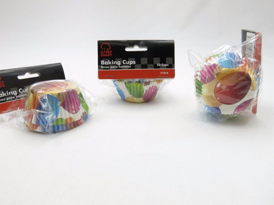 100 Count (2 packs) Birthday Balloons Cupcake Liners