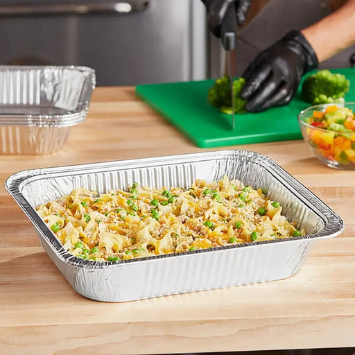 Disposable Half Size Steam Table Foil Pan - Deep  #4200 Western Plastics
