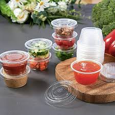 Prime Source 4 oz. Portion Cups With Lid Combo