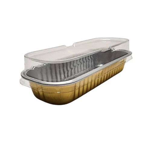 Rectangular Colored Aluminum Baking Tin with Plastic Lid - #A43P KitchenDance